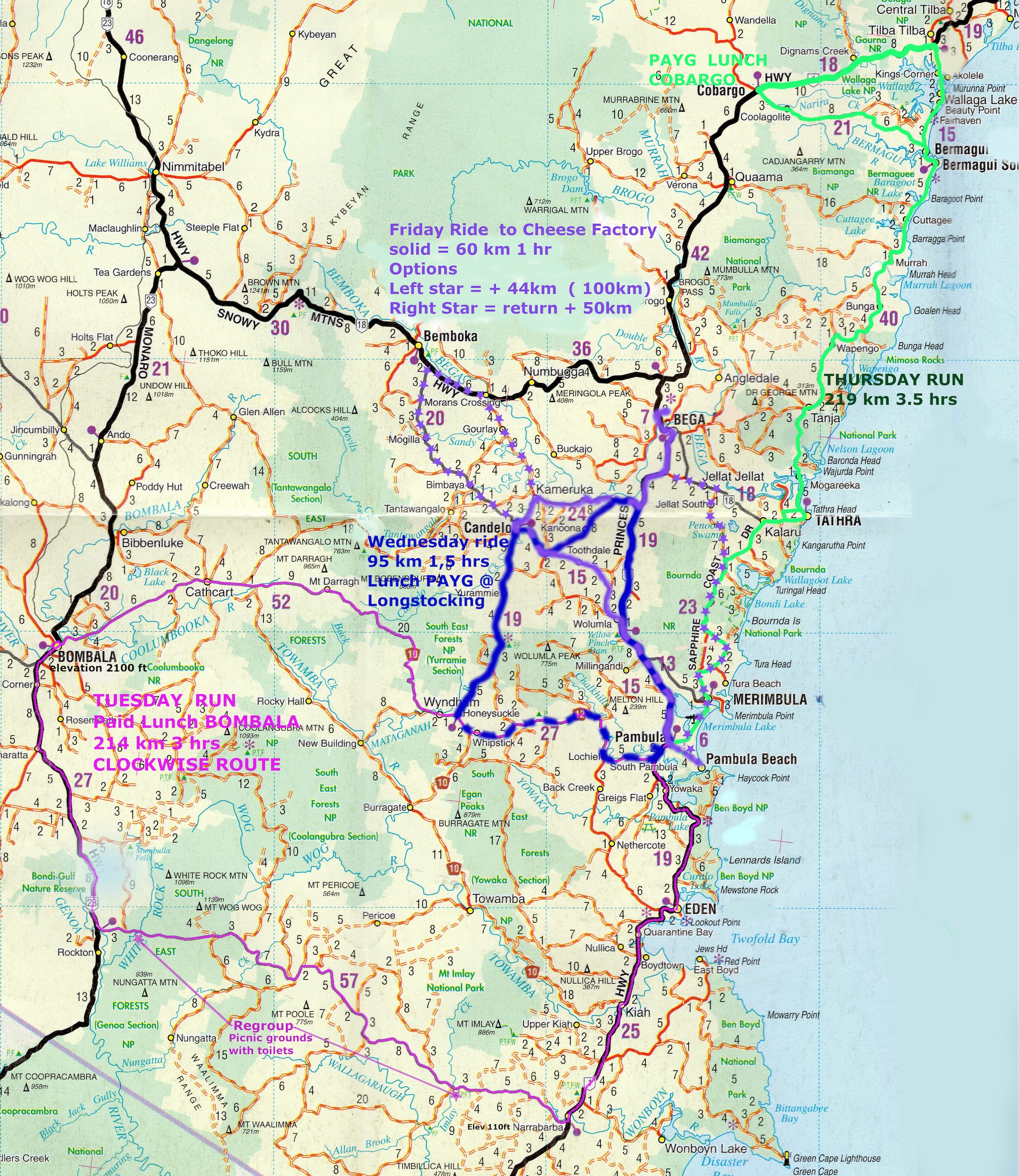 Run map